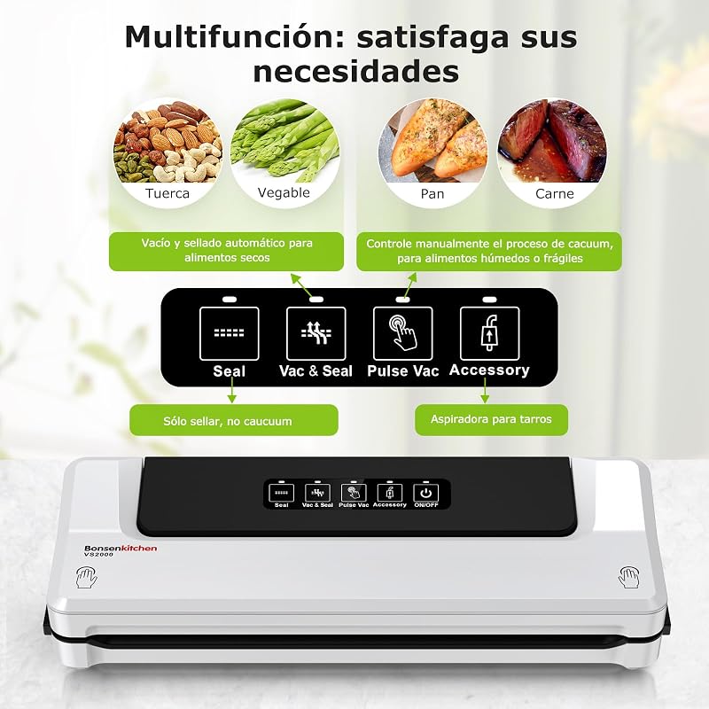 Envasadora al Vacío, 4 Modos de Funcionamiento, VS2000 — foto 2 de 8
