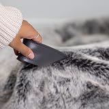 icon Cocoon Faux Fur Bean Bag Chair, Large, Arctic Grey, Comfy & Durable view 7