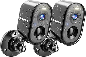 LongPlus Vicohome Security Cameras Wireless: Wireless Camera for Home Security, 2K Battery Powered WiFi Cameras Outdoor with AI Motion Detection, 2-Way Talk, Cloud/SD Storage, 2Pack
