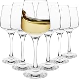 Homiu Large White Wine Glasses 12 x 330 ml Florence Crystal Glassware view 9