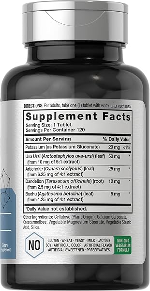HORBÄACH WATER PILLS | SUPER STRENGTH | 120 TABLETS | VEGETARIAN, NON-GMO & GLUTEN FREE SUPPLEMENT