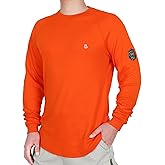 BOCOMAL FR Shirt 7oz Heavyweight Flame Resistant Shirts for Men Fire Retardant Long Sleeve Crew Work Shirts CAT2