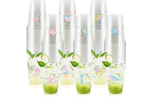 ZCPTZ 100 Pcs Ocean Themed Party Cups 12 oz Sea Animals Cups Ocean Birthday Party Decorations,Starfish Shark Shell Drinking Cups Sea Disposable Cups for Ocean Animal Party Baby Shower Party Supplies