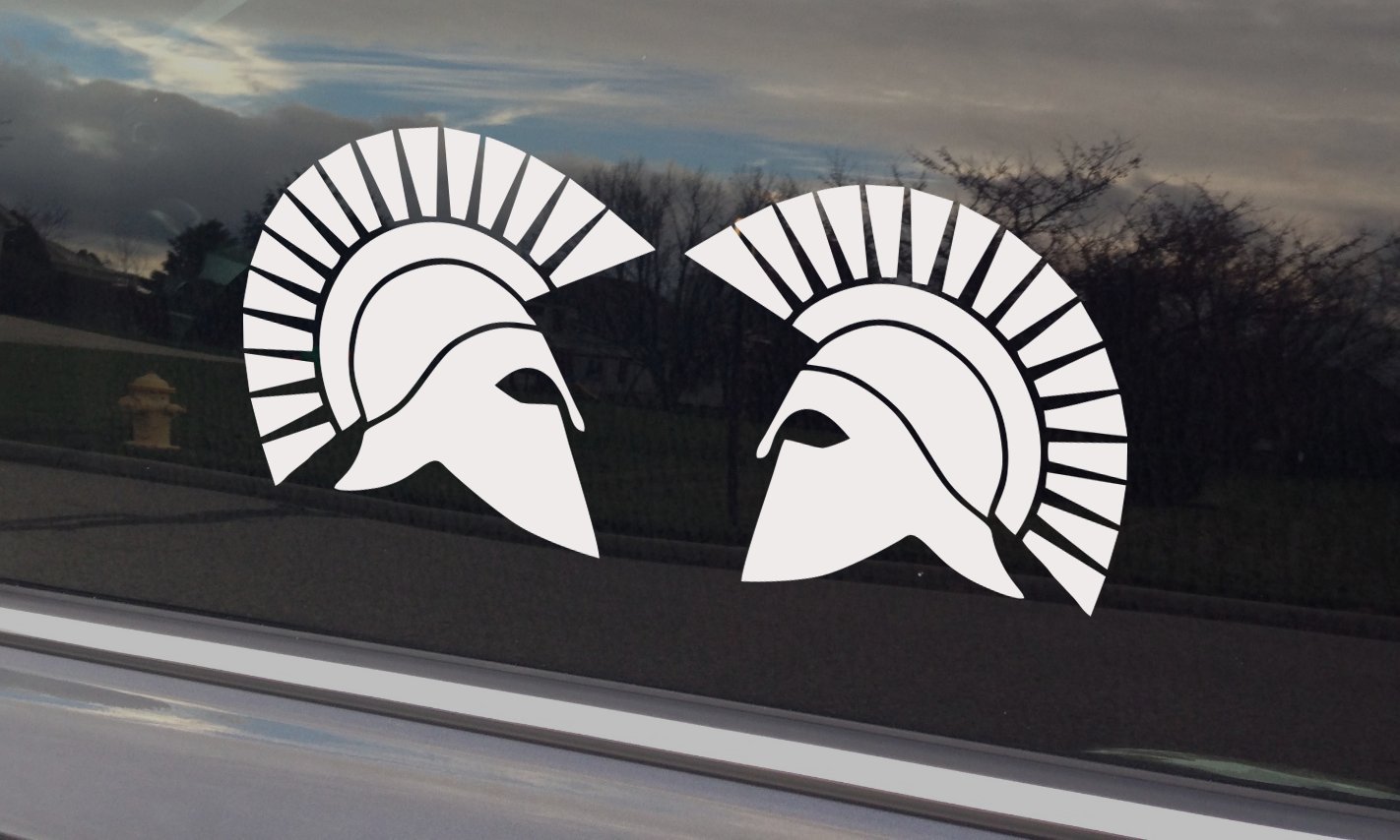 Spartan Helmets Decal/Sticker For Car Window Or Bumper