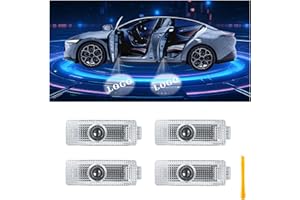 LOWEEY Car Door Lights Logo Projector Puddle Lights Compatible with Range Rover Accessories, No Fade 4K-HD Car Welcome Lights(4 Pack, Dual Plug)