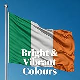 SHATCHI Ireland Flag 5ft x 3ft Polyester with Brass Eyelets view 2