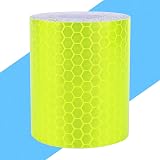 Akozon Fluorescent Orange Reflective Tape 5cm x 5m High Vis Waterproof Warning view 2