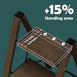 Taranta 3 Step Ladder,Aluminum Lightweight Folding