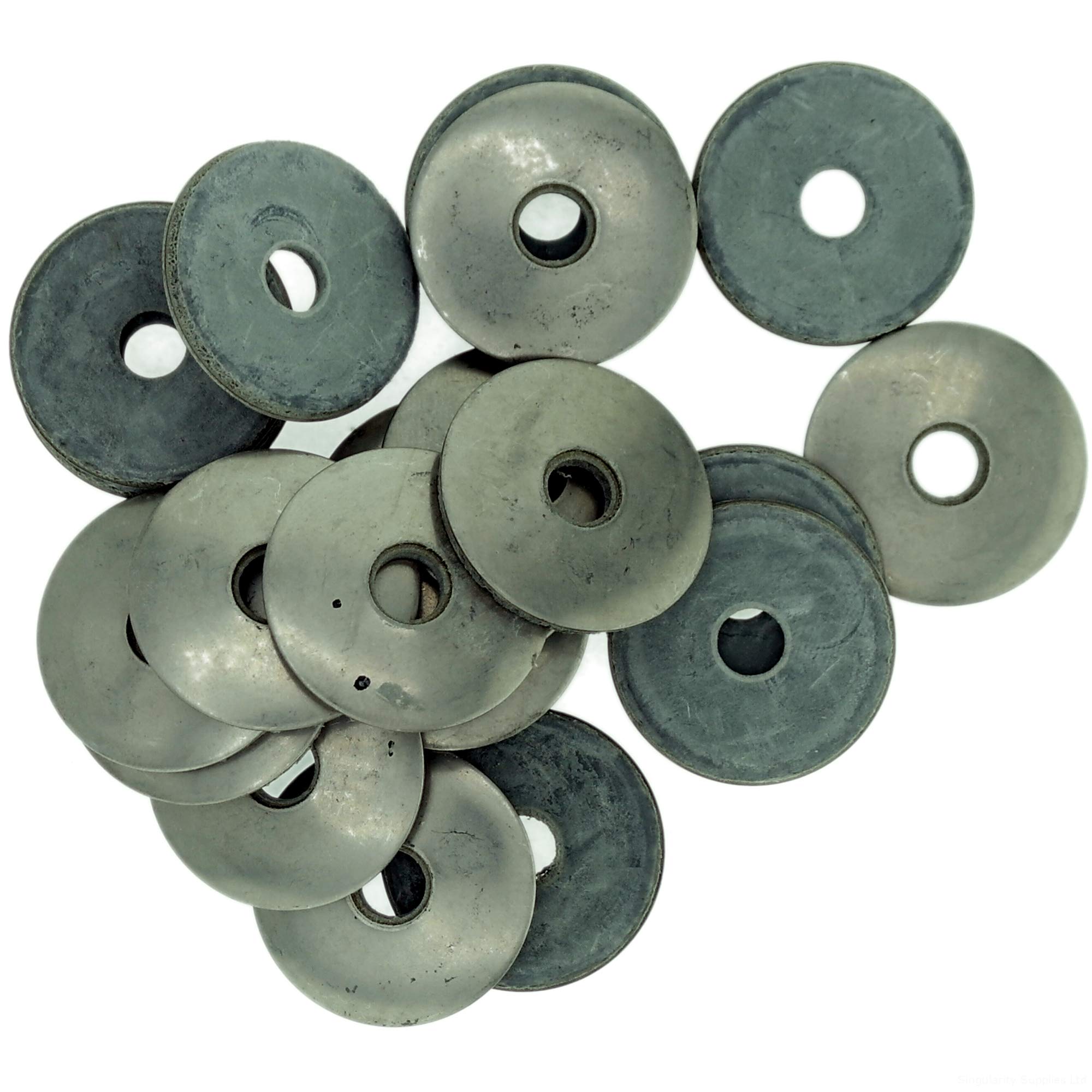 D6.7 (6.7mm x 19mm) Sealing Washer (Grey EPDM) - Stainless Steel (A2) (Pack of 20) — image 1