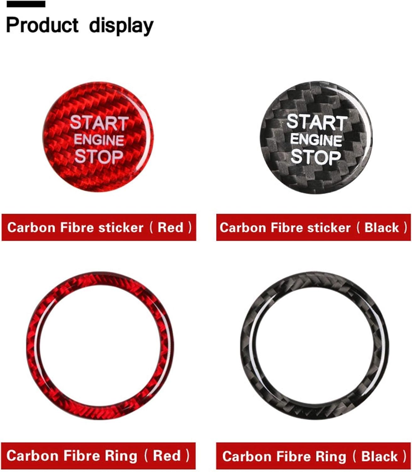 Dash Covers Pads Hors Carbon Fiber Engine Start Stop Switch Button Frame Decal Cover Trim For Audi A3 A5 A6 A8 Q3 Q5 Q7 Tt Sline Red Automotive Classiccakes Co Nz