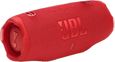 Charge 6, coluna Bluetooth portátil sem fios, bateria 28h, resistência à água IP68, à prova de pó e quedas, Pro Sound com AI Sound Boost, compatível com Auracast, vermelho
