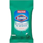 Clorox Disinfecting Cleaning Wipes To Go Pack, Bleach Free, Fresh Scent, 9 Count (Package May Vary)