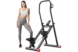 JELENS Stair Stepper for Home Gym Exercise, Compact Folding Cardio Stair Climber for Full-Body Workout, Vertical Climber Machine, Extended Step Range