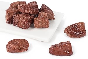 Luckforest Artificial Steak Blocks, 10Pcs Simulate Fake Realistic Beef Blocks for Home Kitchen Decor Food Model Market Displa