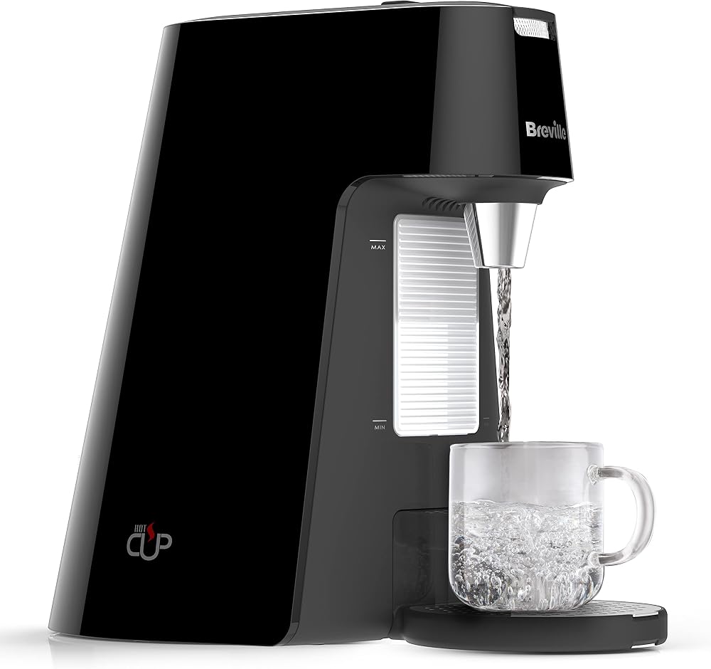 Breville HotCup Hot Water Dispenser 1.7L 3 kW Fast Boil Gloss Black VKT124