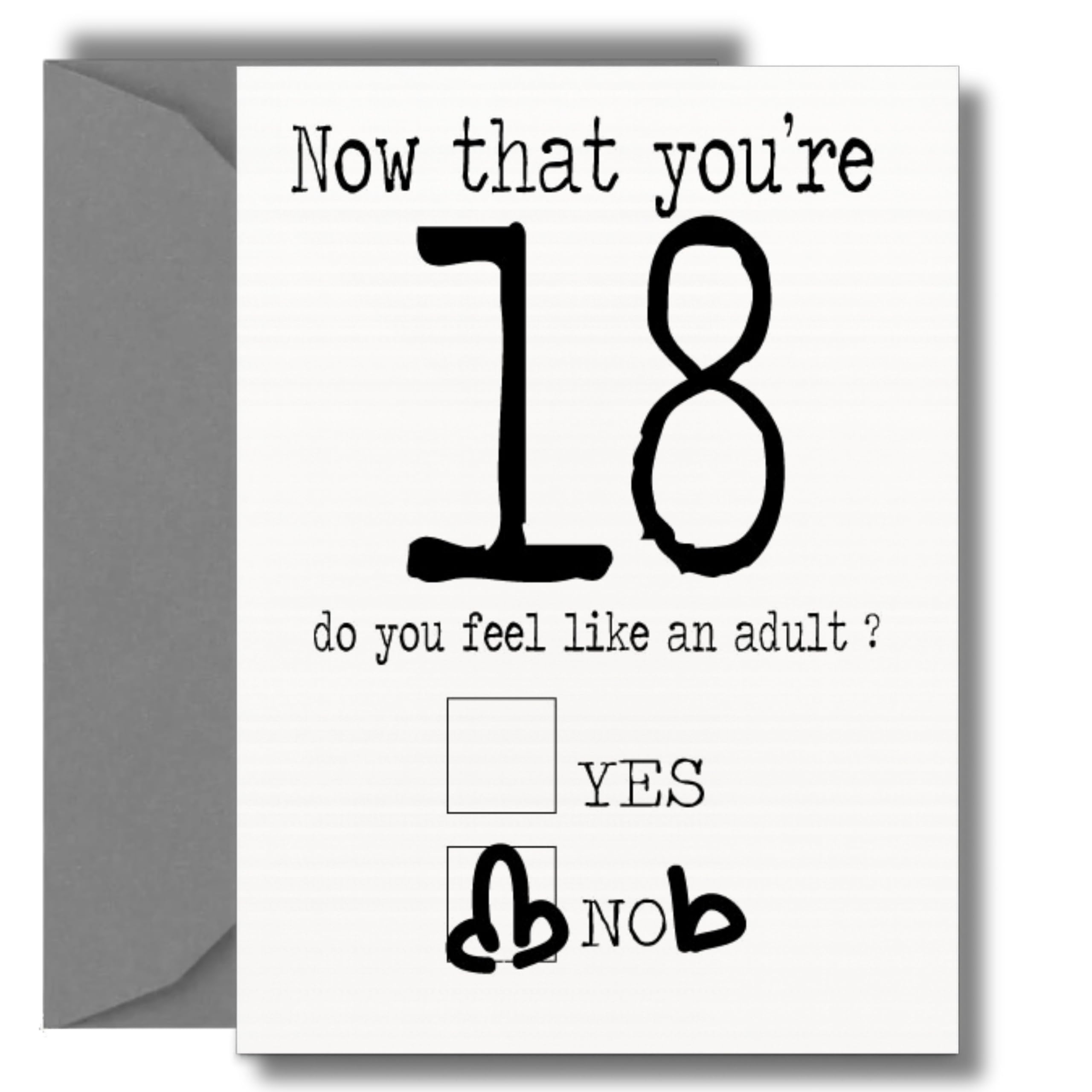 Funny Milestone Birthday Card For Him – 21st, 30th, 40th, 50th, 60th Age Range Collection (18th)