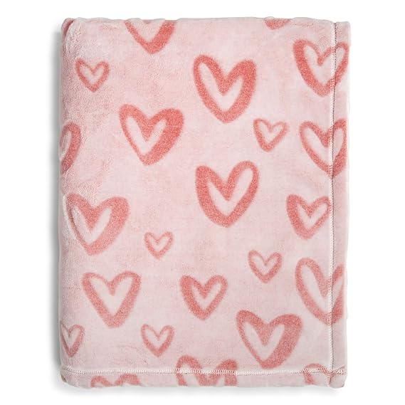 Vera Bradley Women's Throw Blanket, Hearts Pink Amazon.in Shoes & Handbags