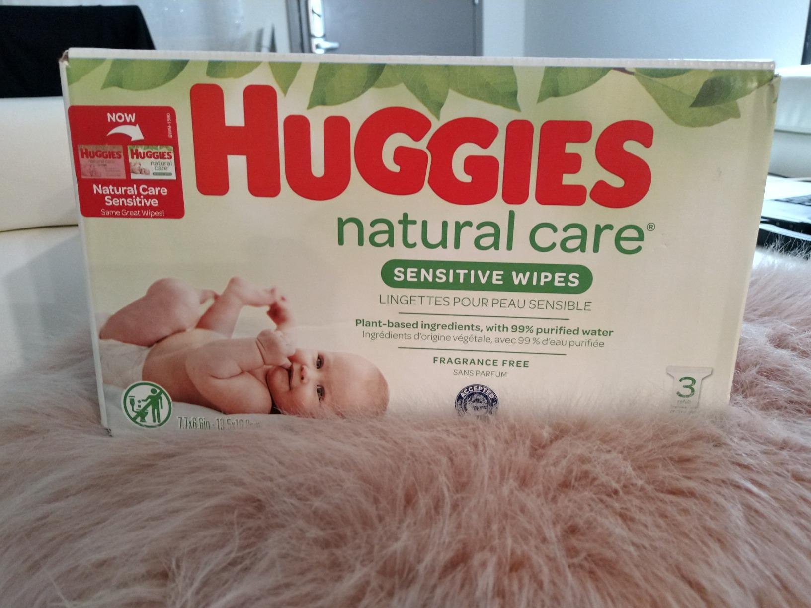 Huggies Natural Care Sensitive Baby Wipes, Unscented, 3 ...