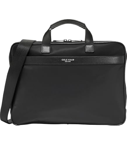 Amazon.com: Cole Haan Men's Belmont Slim Briefcase, Black