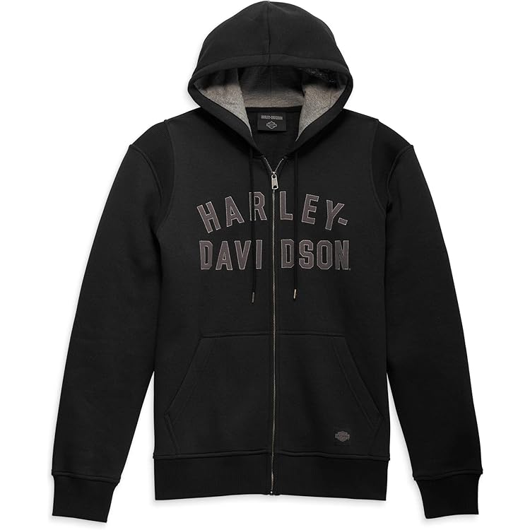 Harley-Davidson Men's Willie G Skull Colorblock Zip-Up Hoodie