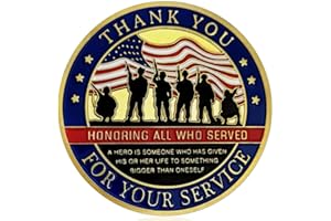 AtSKnSK Thank You for Your Service Military Appreciation Challenge Coin