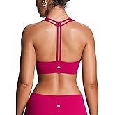 Aoxjox Women's Workout Sports Bras Fitness Training Gym Athlenza T-Back Bra Lumastretch™ Yoga Crop Tank