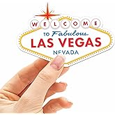 Welcome to Fabulous Las Vegas Sticker - Vintage LV Sign Decal for Hydroflask, Vegas Strip Souvenir, Nevada Bumper Sticker