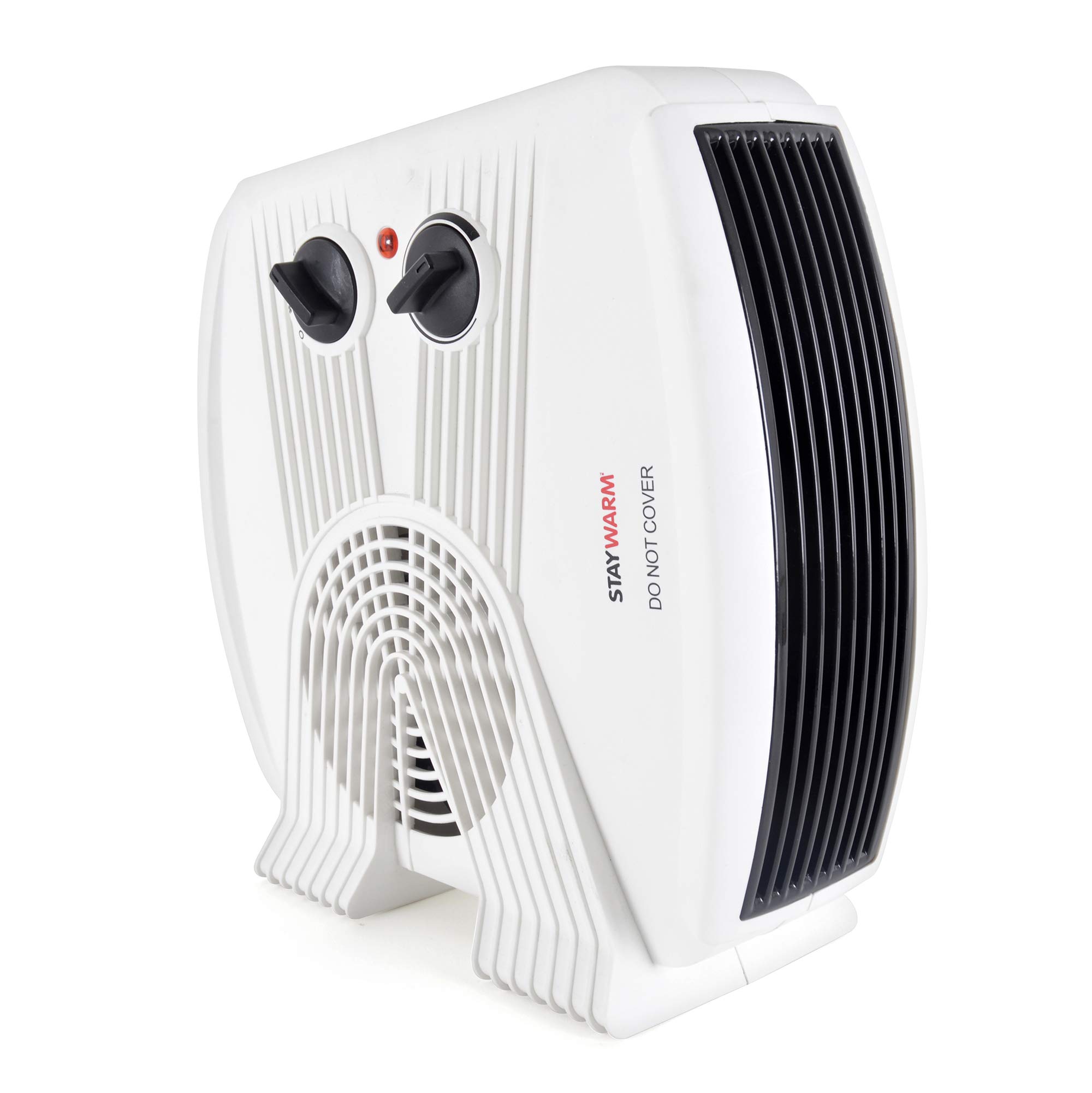 STAYWARM® 3000w Upright and Flatbed Fan Heater with 2 Heat Settings / Cool Blow Fan / Variable Thermostat / Frost Watch / Overheat Protection / GS Approved - F2035WH - White