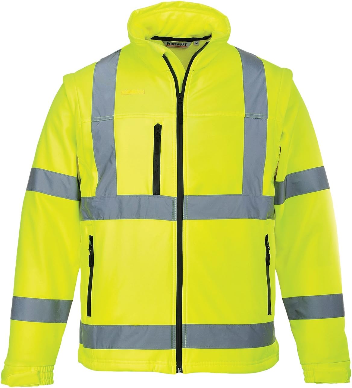 Portwest Hi-Vis Softshell Jacket (3L), Size: XXL, Colour: Yellow, S428YERXXL