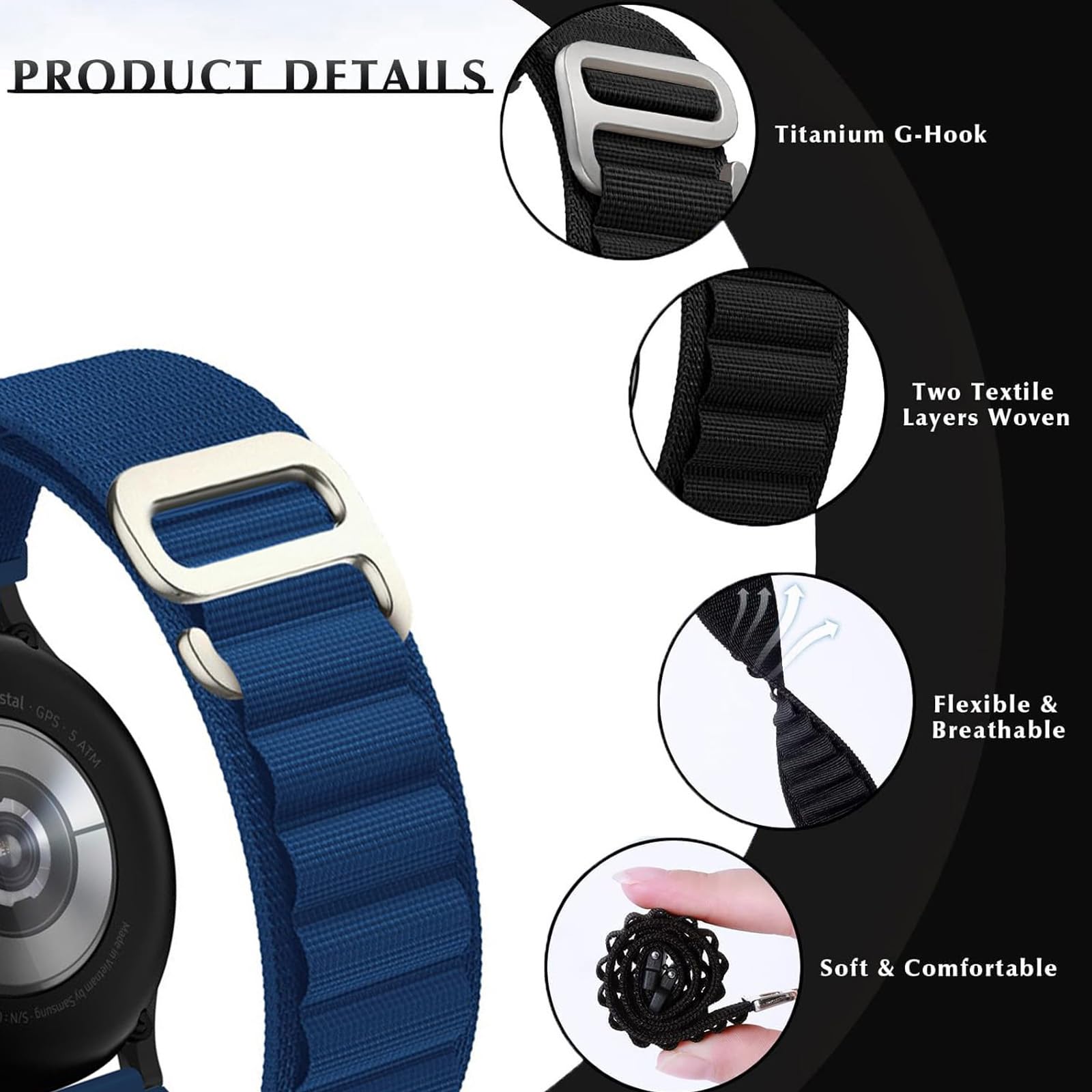 Generic 8 Pack Alpine Loop+Sport loop+Trail Loop+Ocean Band Compatible with Apple-Watch-Ultra3-Band 49mm 46mm 45mm 44mm for Men Women,Breathable forUltra 3/2/1 iWatch SE 3 2 1 Serie 11 10 9 8 7 6 5 4