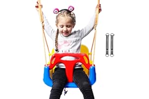 RedSwing 3-in-1 Baby Swing Seat, Toddler Swing, Anti-Flip Snug & Secure Detachable Infants to Teens Kids Swing Seat for Outside Playground, Blue