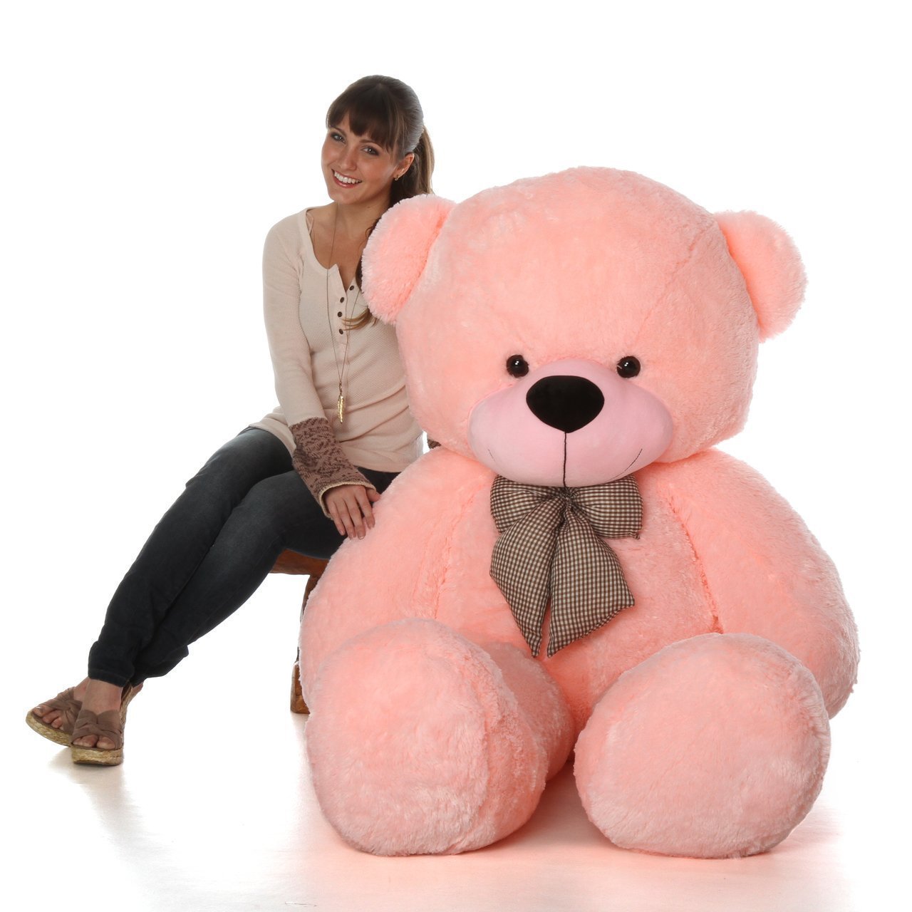 4 feet pink teddy bear