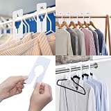 jeufun 8 Pack White Rectangular Closet Size Dividers Writable Reusable view 6