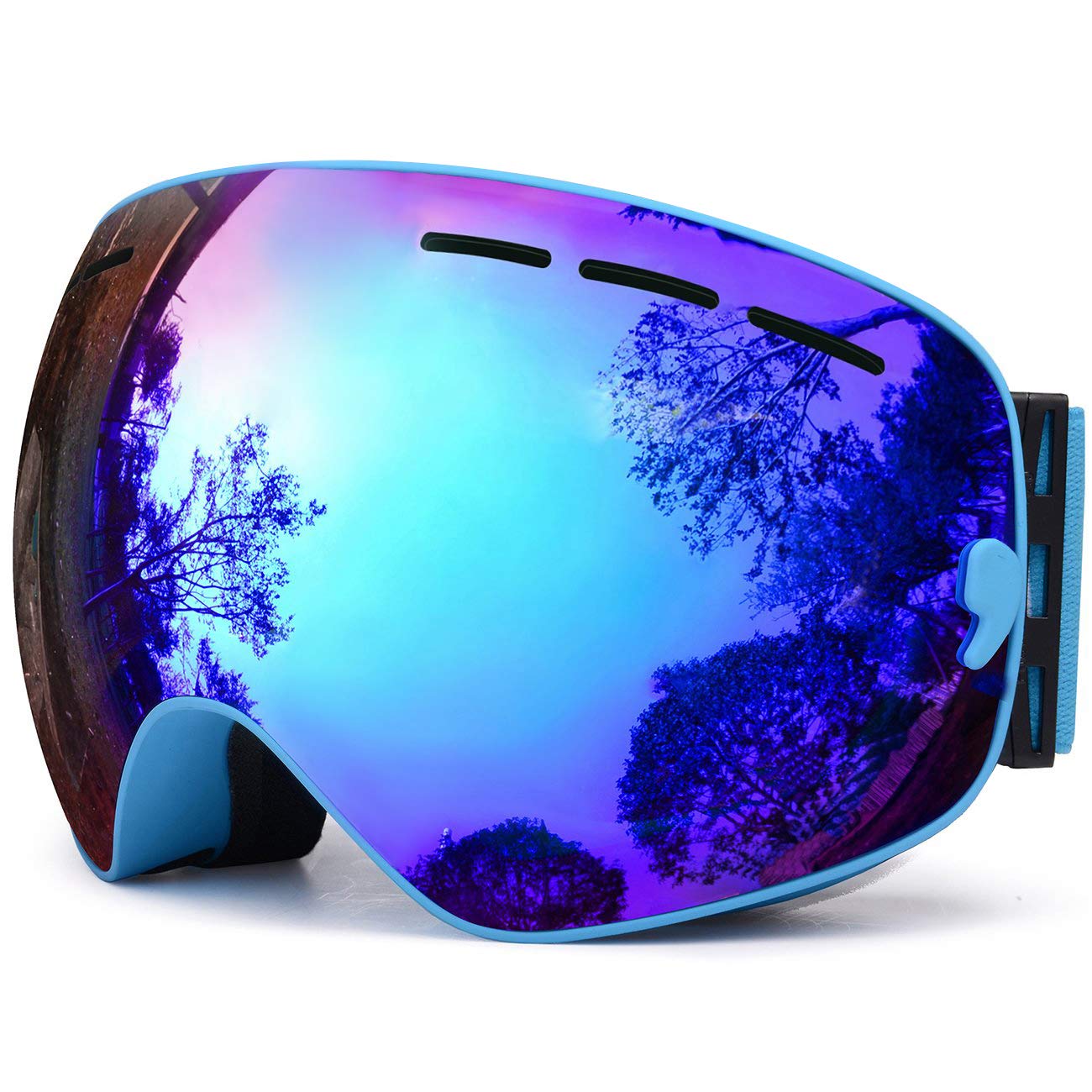 TUONROAD Skibrille, Schneebrille, Snowboardbrille, Snowboard Wintersport Brille, Doppel-Objektiv UV-Schutz Anti-Nebel für Herren Damen Jungen Skifahren Snowboarden Snowmoblie