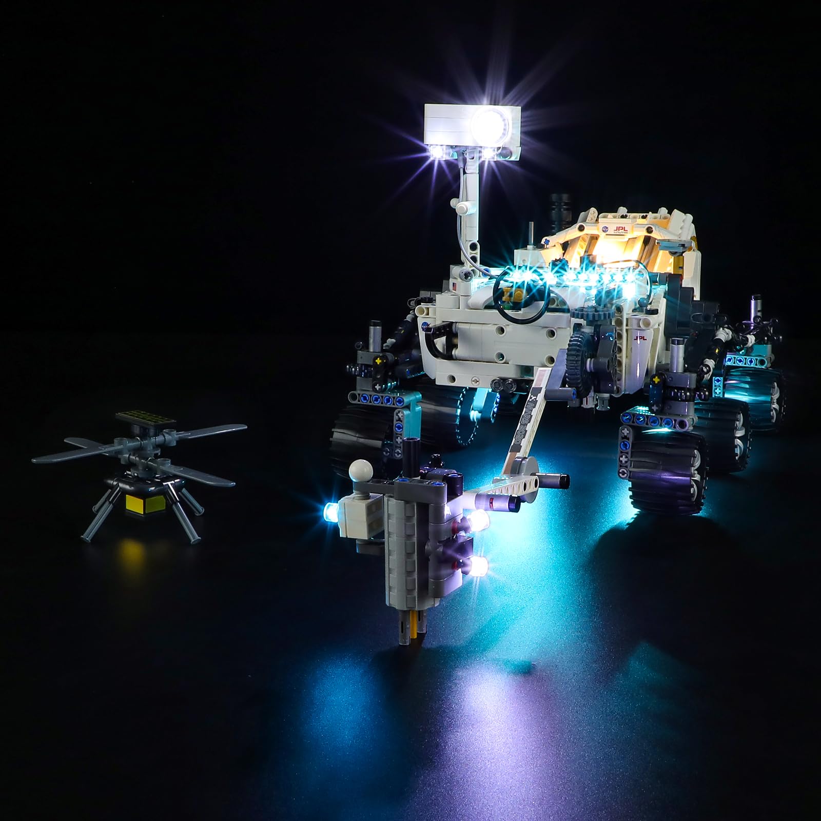 GEAMENT LED Light Kit Compatible with LEGO NASA Mars Rover Perseverance - Lighting set for Technic 42158 (Model Set Not Included)