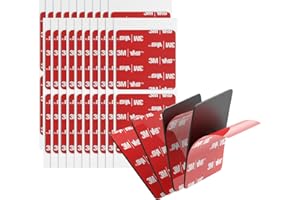 Double Sided Adhesive Pads Heavy Duty 2" x 2" 0.025in Thick 40 PCS Black 5925 Square Sticky Mounting Foam Tape Strong Adhesiv