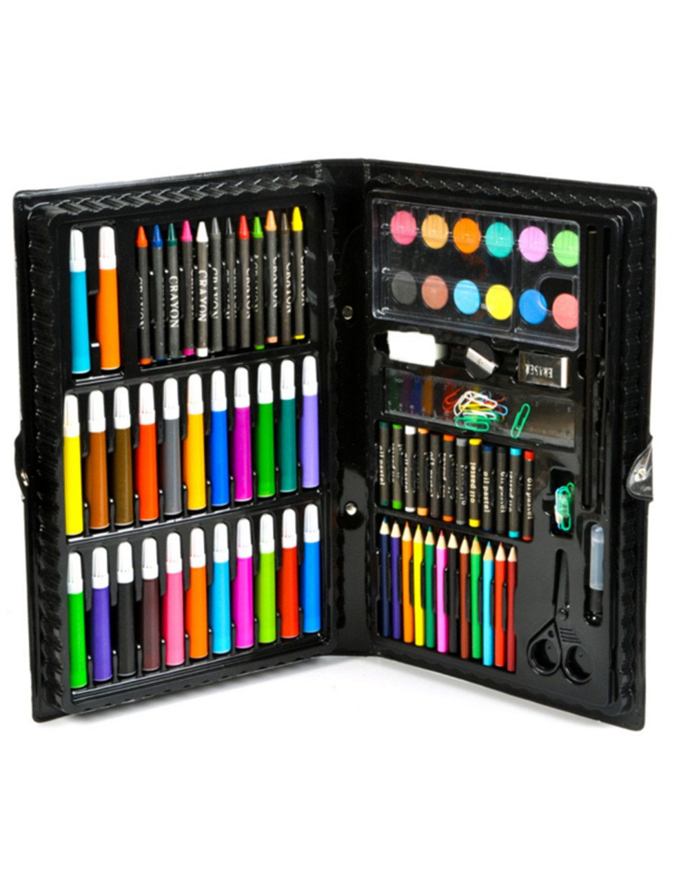 Deluxe 101 Piece Art Set with Markers Crayons and Paint Toys & Games