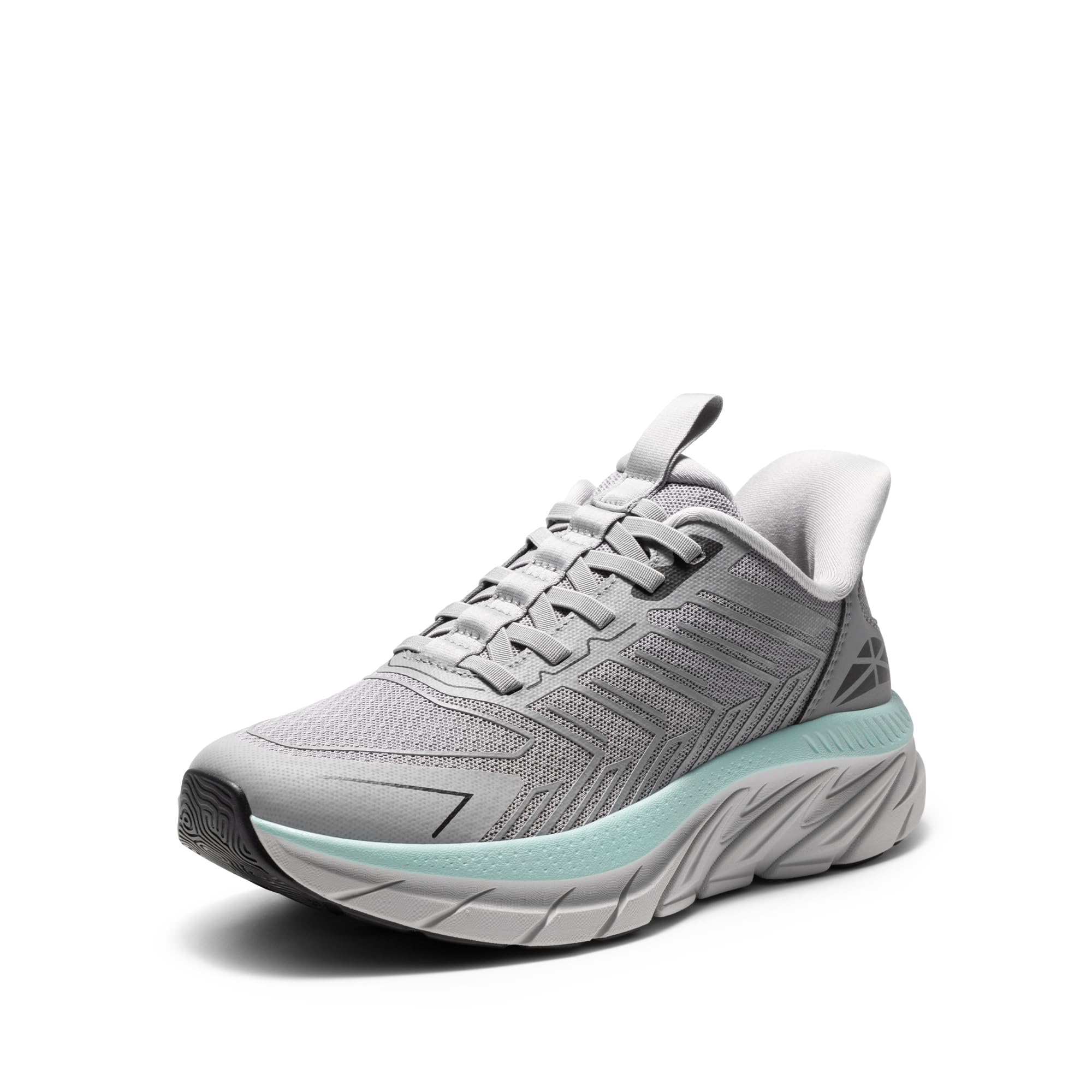 Photo 1 of ALLSWIFIT Women's Slip On Walking Shoes Running Comfortable Tennis Breathable Non Slip Athletic Gym Workout Cross Training Fashion Sneakers,Size 8.5,Grey,SARR034W