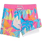 maamgic Mens 5.5 Inch Swim Trunks with Compression Liner Board Shorts Quick Dry Beach Swimwear with Zipper Pockets