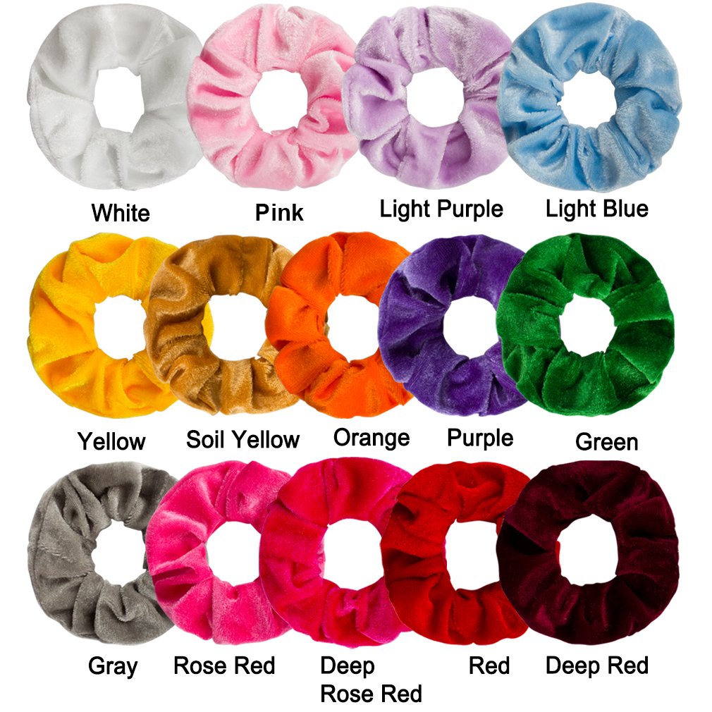 Buy Ondder 14 Pack Hair Scrunchy Velvet Scrunchies Hair Bobble