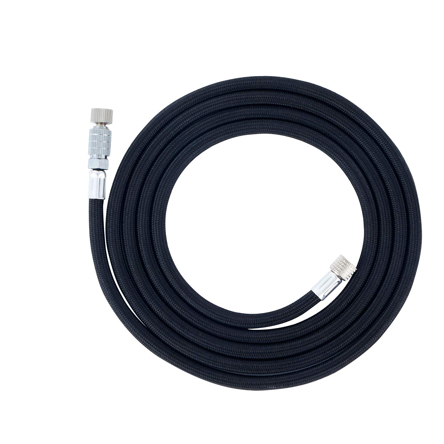 Rosemary 1.8M Braided Airbrush Air Hose 1/8"-1/8" Adaptor Fitting with Quick Disconnector