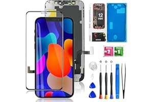 MOBKITFP for iPhone 12 Mini Screen Replacement 5.4 Inch, Diykitpl 3D Touch LCD Digitizer Screen for A2176, A2398,A2399,A2400 with Repair Tools Kit+Magnetic Screw Mat+Screen Protector+Waterproof Seal