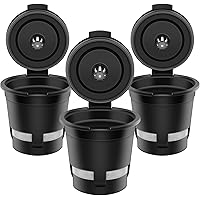EZBASICS Reusable K Cups for Keurig, Universal Refillable Coffee Filters for Single Serve Coffee Maker, 3-Pack of…