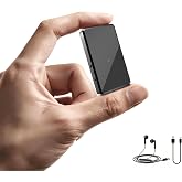 Mini Voice Recorder - Crystal Clear Audio Recording Device with AI Triple Noise Reduction, One-Key Voice Activated Recorder for Meetings, Lectures and Interviews, Type-C(Black
