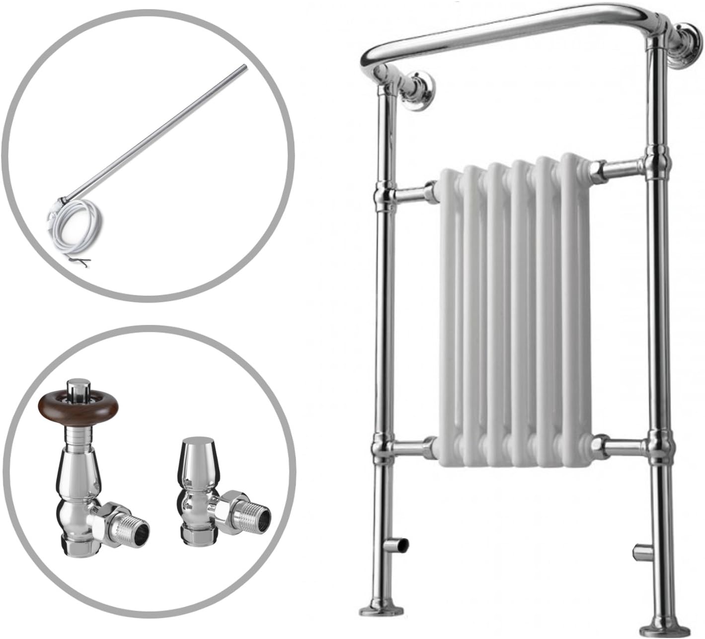 ENKI radiador para calefacción termostático toallero doble ...