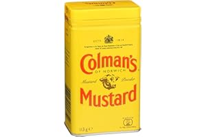 Colman's Dry Mustard Powder 4oz (Pack of 2) | Hot & Tangy | Grilling, Dips, Dressings, Marinades |