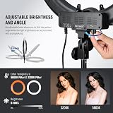 NEEWER Ring Light Kit 18/45cm 55W 5600K Dimmable with Stand Carry Bag view 3