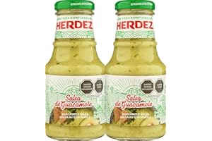 Value Bundle: HERDEZ GUACAMOLE SALSA Sauce - Med Hot Sauce - Custom Value Bundle Branded Pack of 2 Bottles