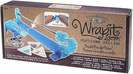 Bracelet Beading Loom with 2 Tracks Rainbow Loom Wrapit Professional Series Duo