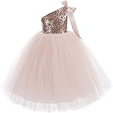 ekidsbridal One-Shoulder Sequin Tutu Flower Girl Dress Corset Dress Wedding Pageant Dresses Ball Gown Tutu Dresses